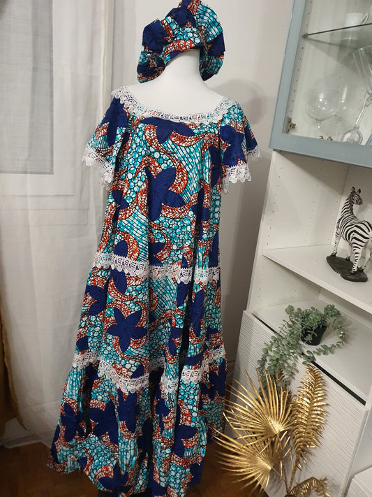 Robe longue africaine kaba femme