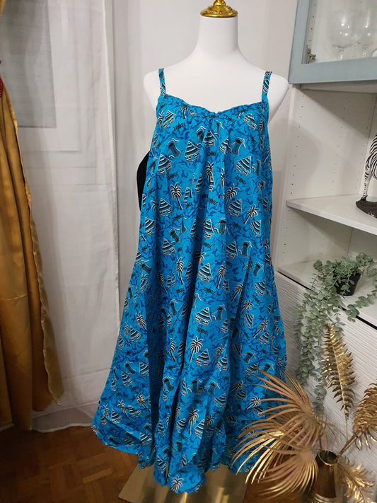 Robe kaba chic femme bretelles fines et dos original