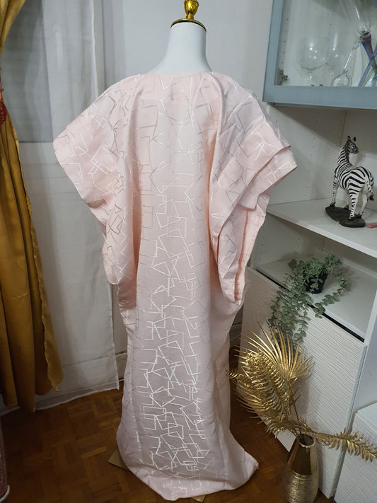 Boubou africain rose femme