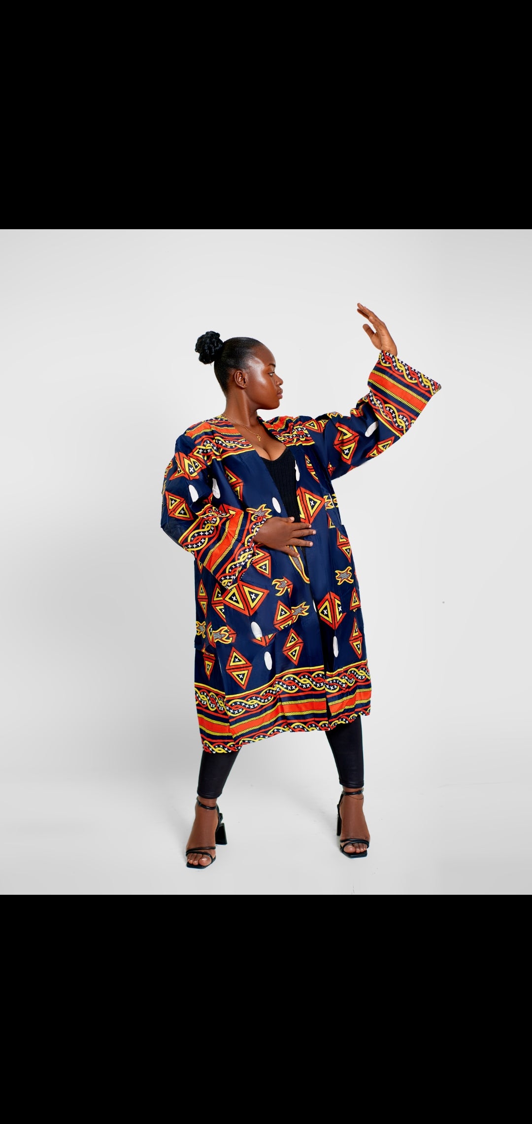 Kimono africain femme short