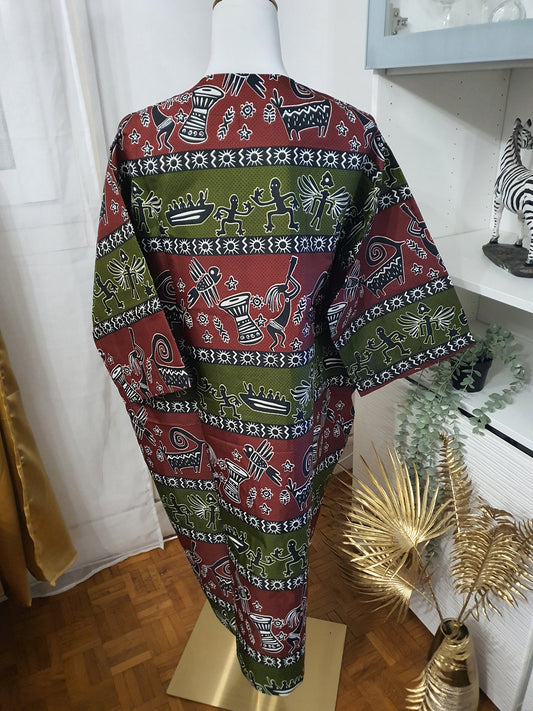 Kimono africain femme short