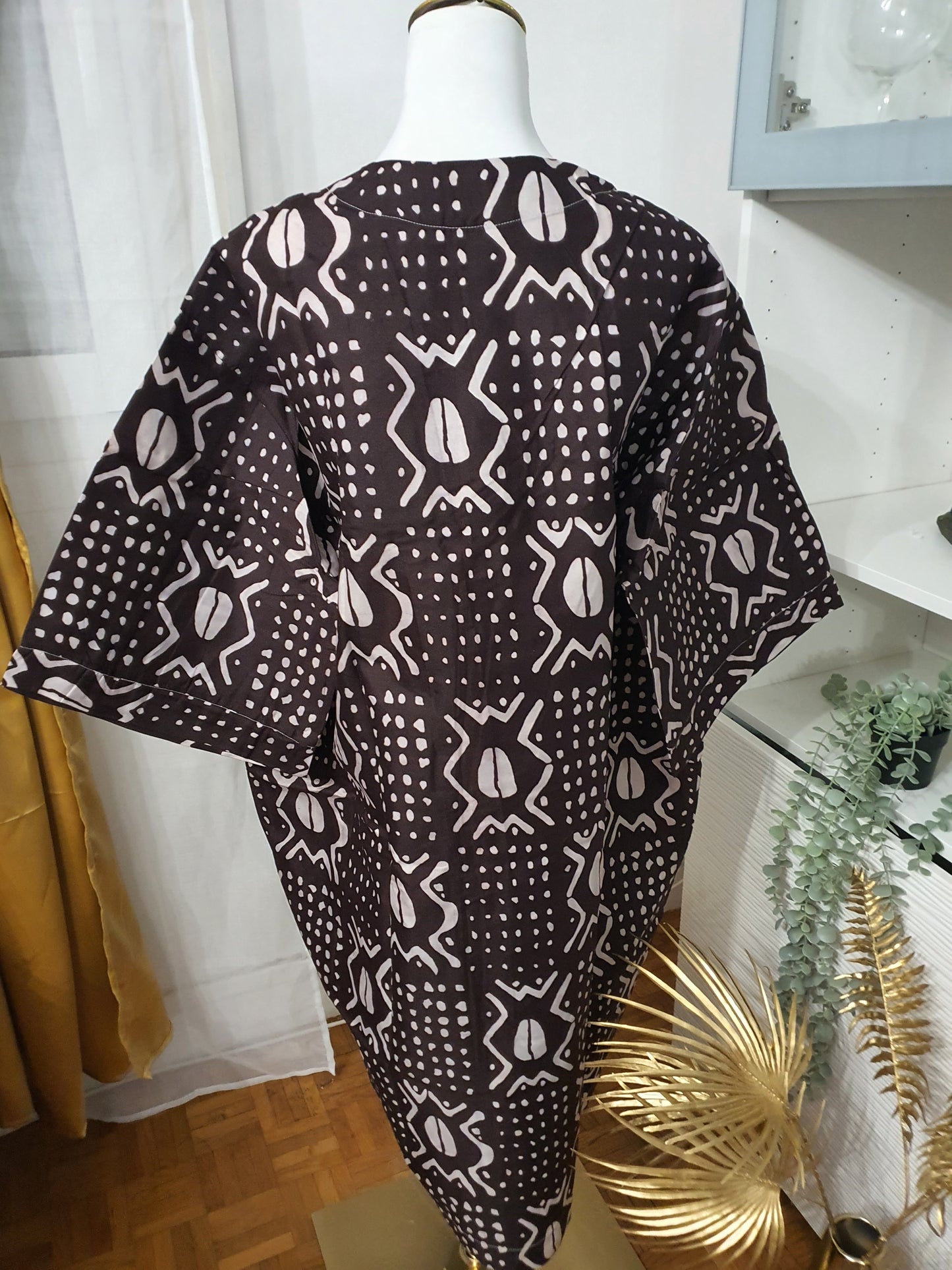 Kimono femme en bogolan cacao