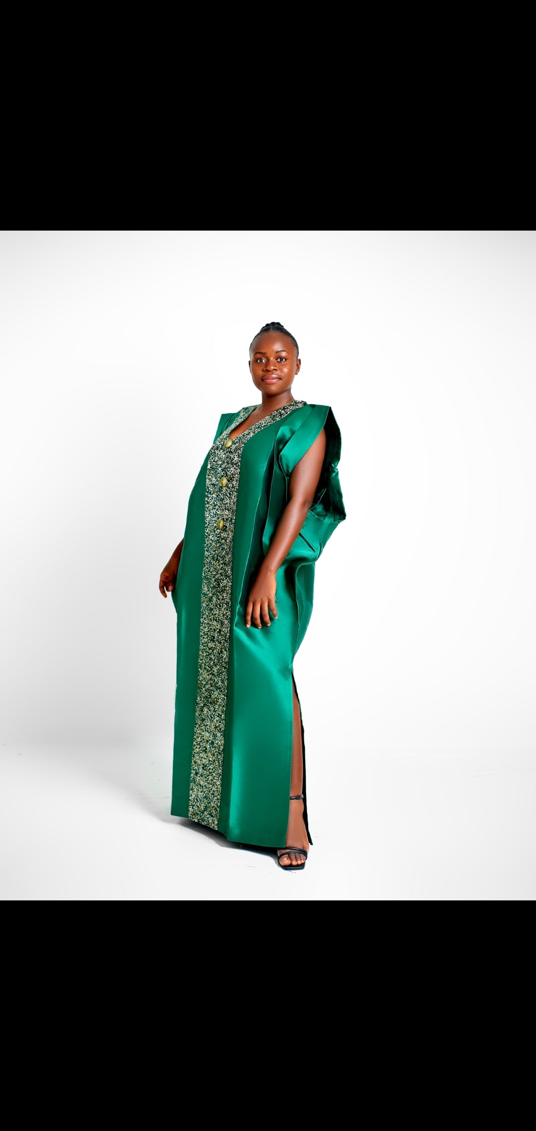 Boubou africain vert femme – Modèle chic et moderne