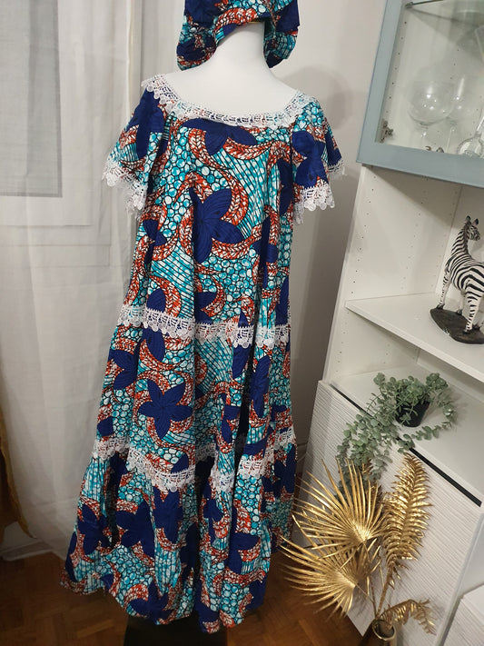 Robe longue africaine kaba femme