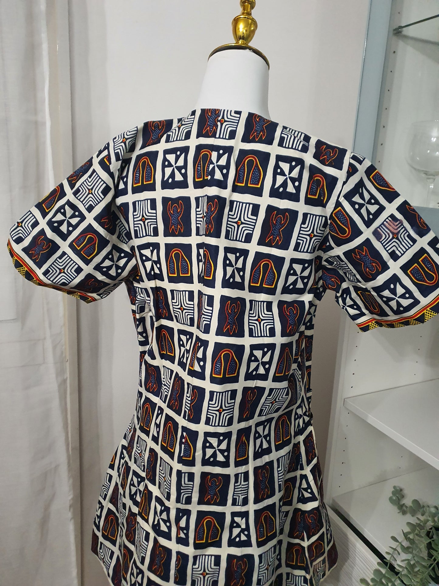 Tailleur femme ensemble veste et pantalon imprimé africain