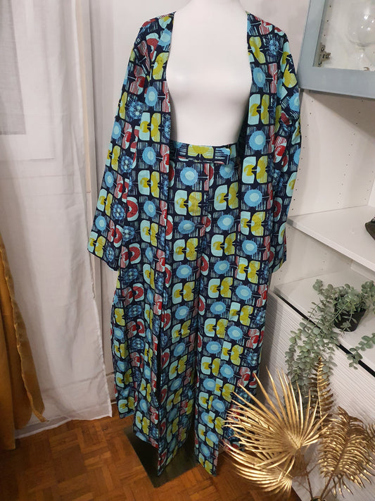 Tailleur femme moderne ensemble veste longue chic