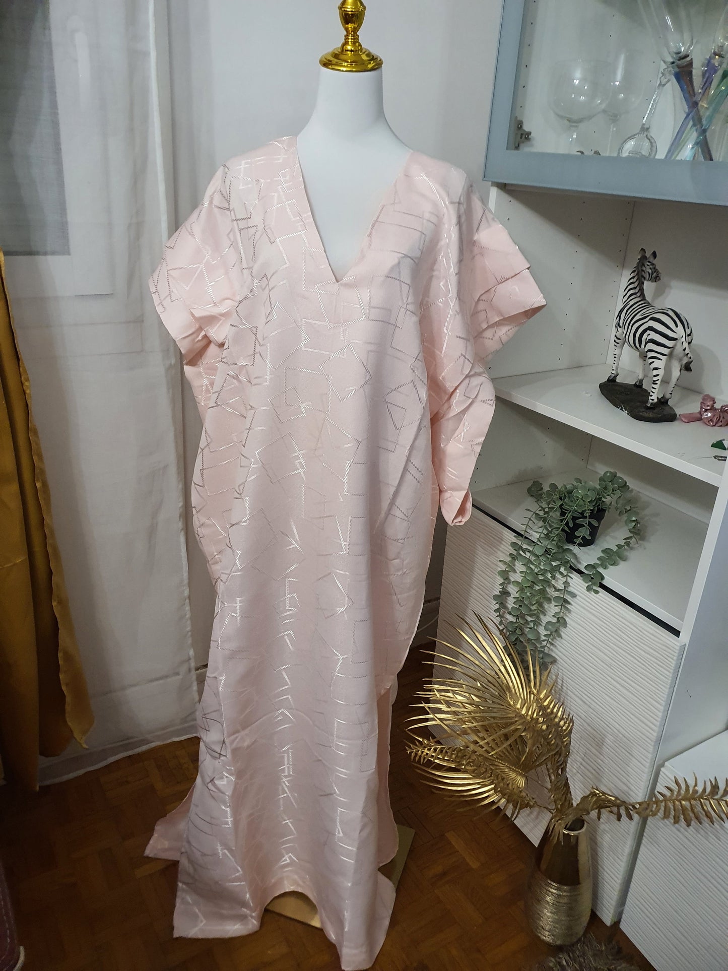 Boubou africain rose femme
